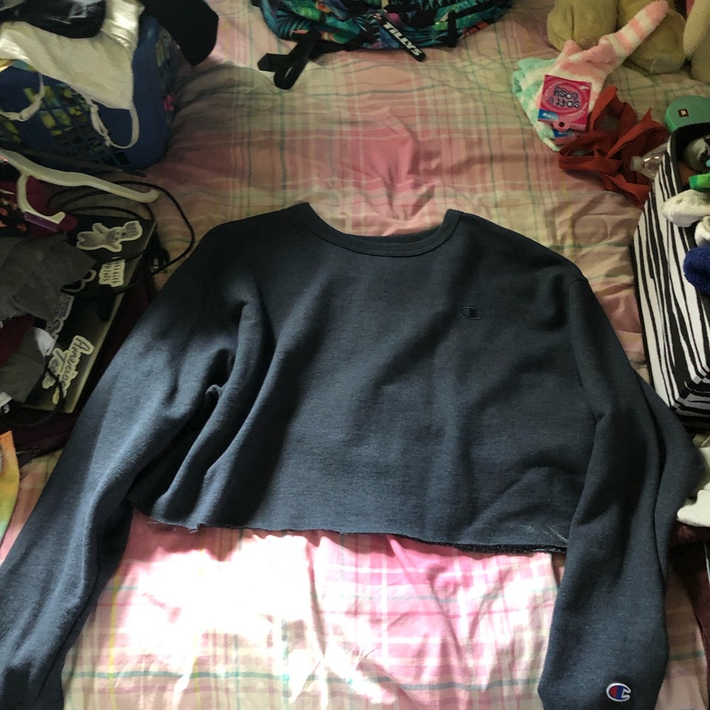 Cropped champion crew neck